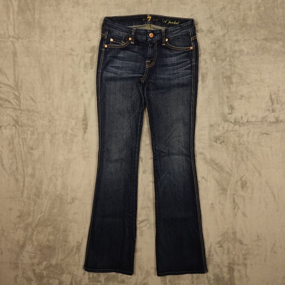 7‎ for All Mankind jeans A pocket bootcut women's 26 indigo blue denim